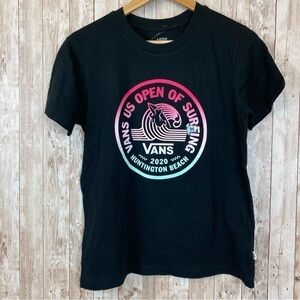 Vans 2020 US Open of Surfing Short Sleeve Tee Size Medium Women